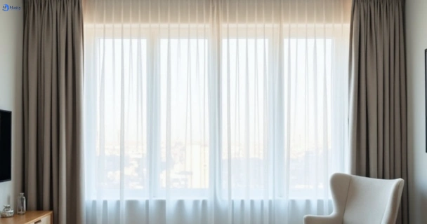 Freshly steam cleaned curtains in brendale QLD