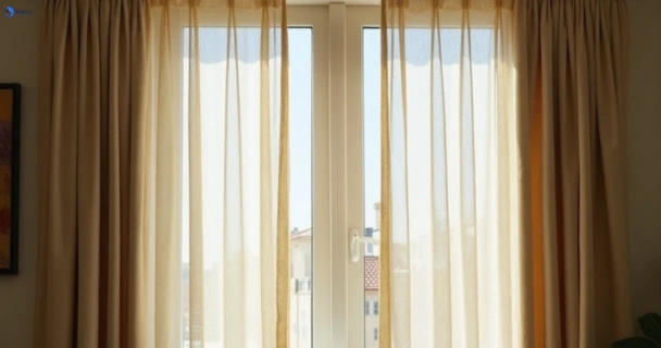 Dusty and dull curtains in brendale before steam cleaning